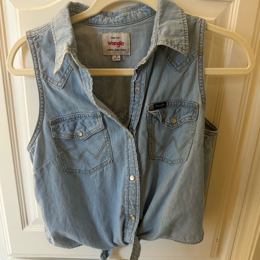 Wrangler Light Blue Denim Top